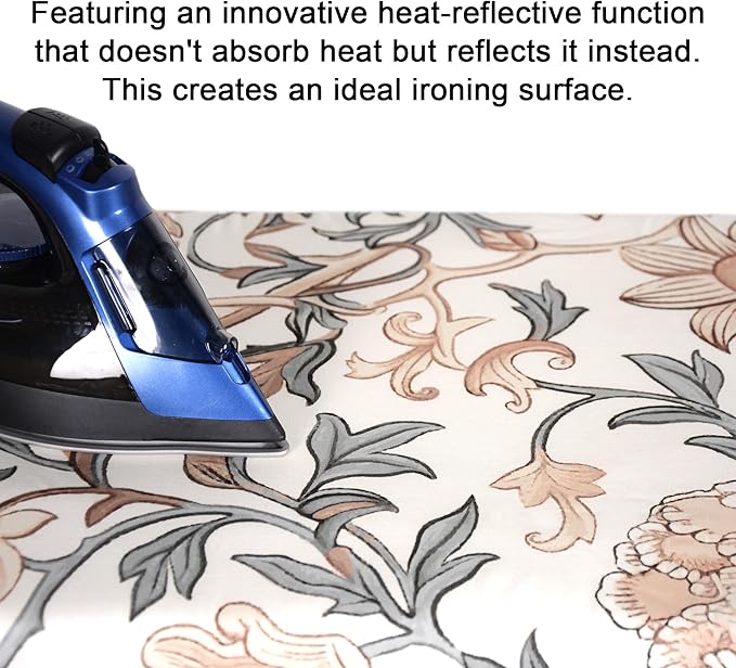 Thick Padded Ironing Board Cover and Pad – Extra Soft & Heatproof Surface –