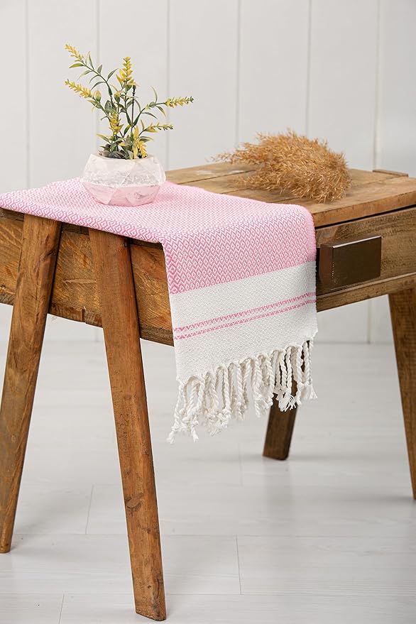 Evelynen Turkish Hand Towels for Bathroom & Kitchen Towels Decorative Set of 2