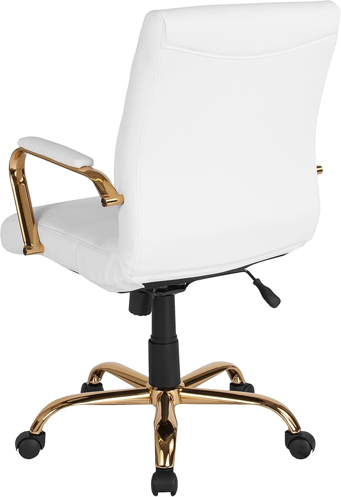 Flash Furniture Whitney Mid-Back Swivel LeatherSoft Desk Chair