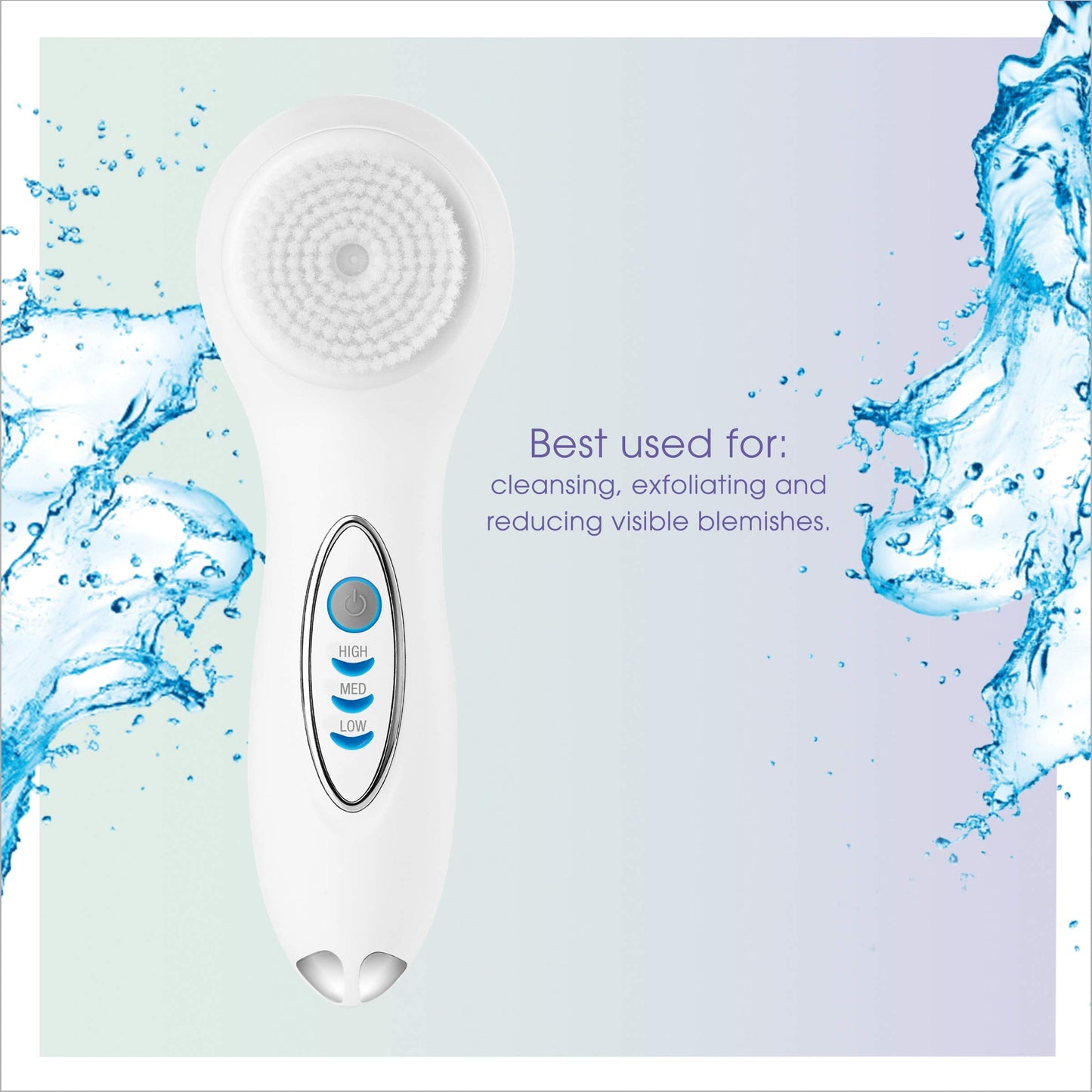 True Glow by Conair Facial Brush - Waterproof + Rechargeable