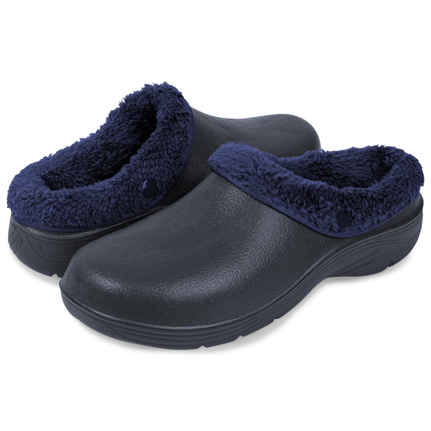 Lakeland Active Lorton Men's Fleece Lined Garden Clogs - Oxford Blue - 9 UK