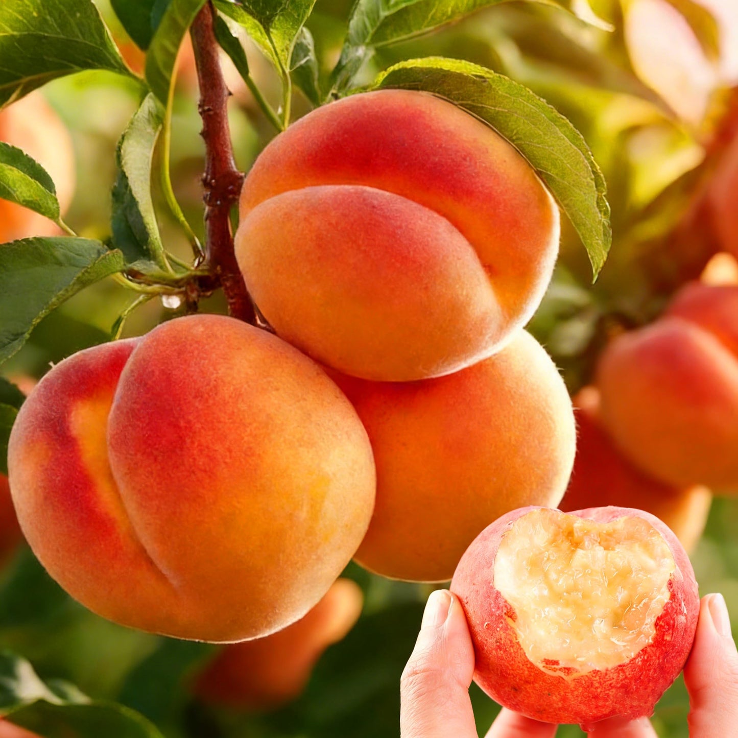 Mixrug Organic Dwarf Peach Seeds for Planting Outdoor, 5pcs Perennial Organic Peachs Fruit Tree Seeds Sweet Edible Plants, Non-GMO Heirloom Sweet Juicy Fruits Plants in Your Home Garden
