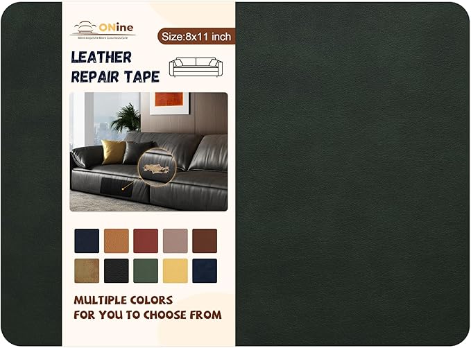 ONine Leather Repair Patch，Self-Adhesive Couch Patch，Multicolor Available