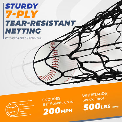 Sturdum 9 Hole Pitching Net, Portable Baseball Softball Nine Pocket Pitching Target with Strike Zone, Height Adjustable Pitcher Training Equipment with Carry Bag, 4 Ground Stakes