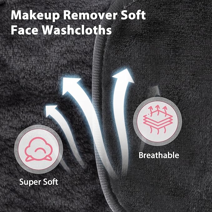 Makeup Remover Cloth, Makeup Remover Pads Microfiber Face Washcloth