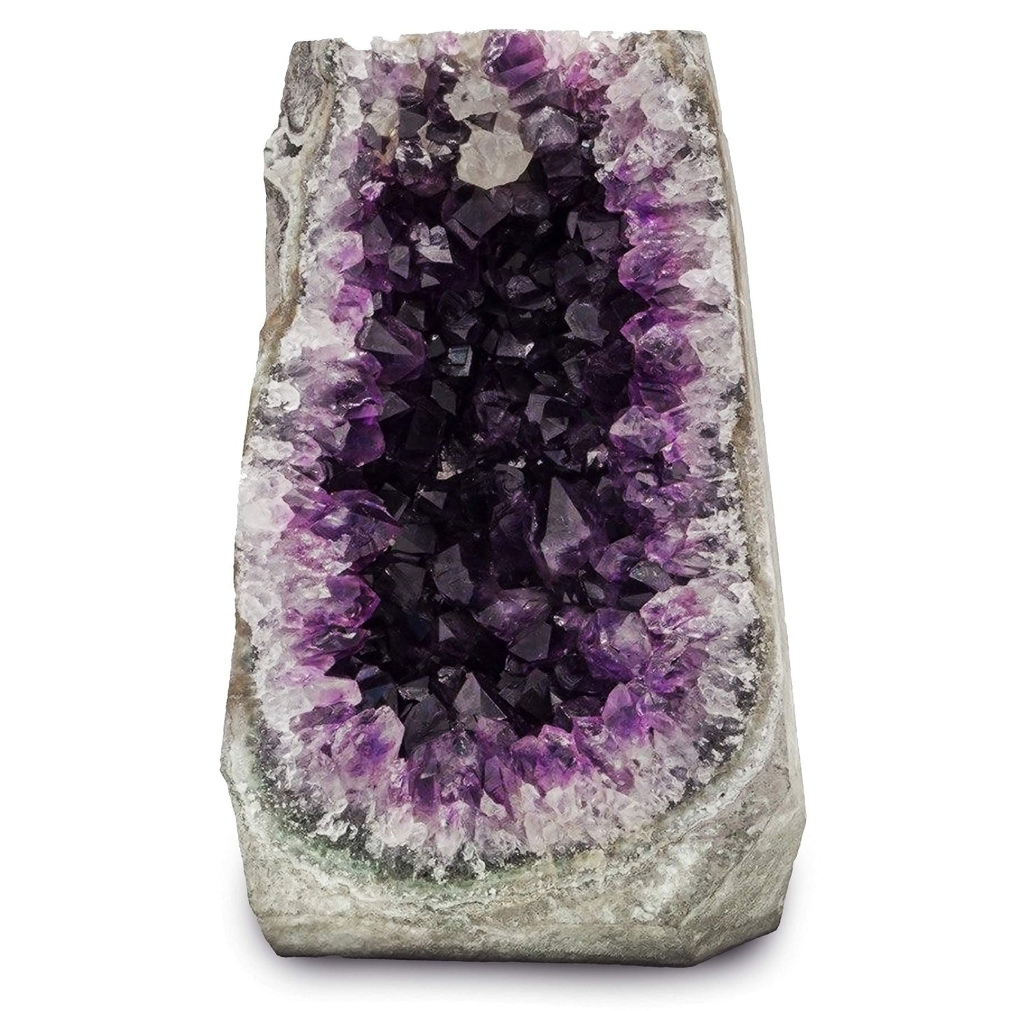 EMPORION Large Natural Amethyst (5 lb to 6.5 lb) Crystal Clusters Stone from Uruguay Raw Geode Quartz - Deep Purple Color