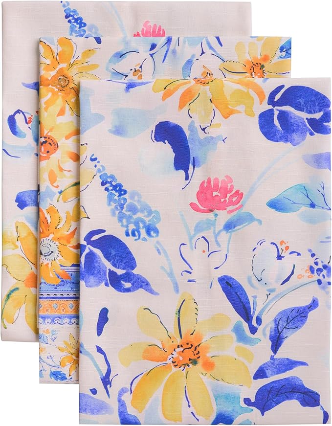 Maison d' Hermine Kitchen Towels Set of 3 100% Cotton 27.50" x 20" Reusable