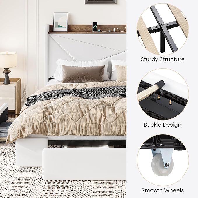 SHA CERLIN Queen Bed Frame