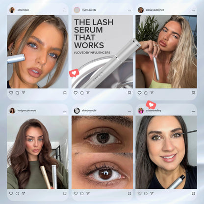 NYK1 CONCENTRATED Eyelash Growth Serum (XL - 8ml) LashForce Eyelash Serum For Growth And Thickness - Eye Lash Serums For Easy Application And Long Lasting Results For Fuller And Longer Lashes