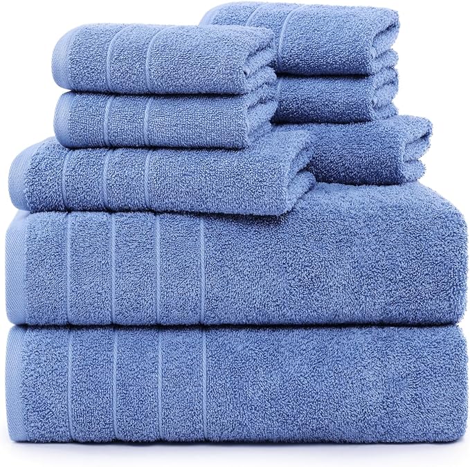 Casa Platino Cotton Bath Towel 8 Piece Set
