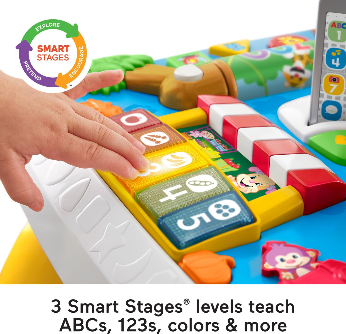 Fisher-Price Mattel Multi-Learning Table, 3 Game Modes, Multicolor (DRH34)