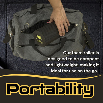 Foam Roller - Mini - 12 x 4 inches - Textured for Muscle Massage, Physical Therapy, Pilates, Yoga, Exercise Equipment by FitNation