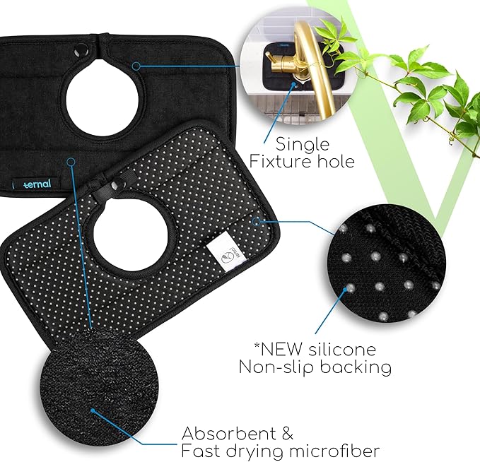 The Original Ternal Sinkmat Drip Catcher & Splash Guard, Faucet Mat