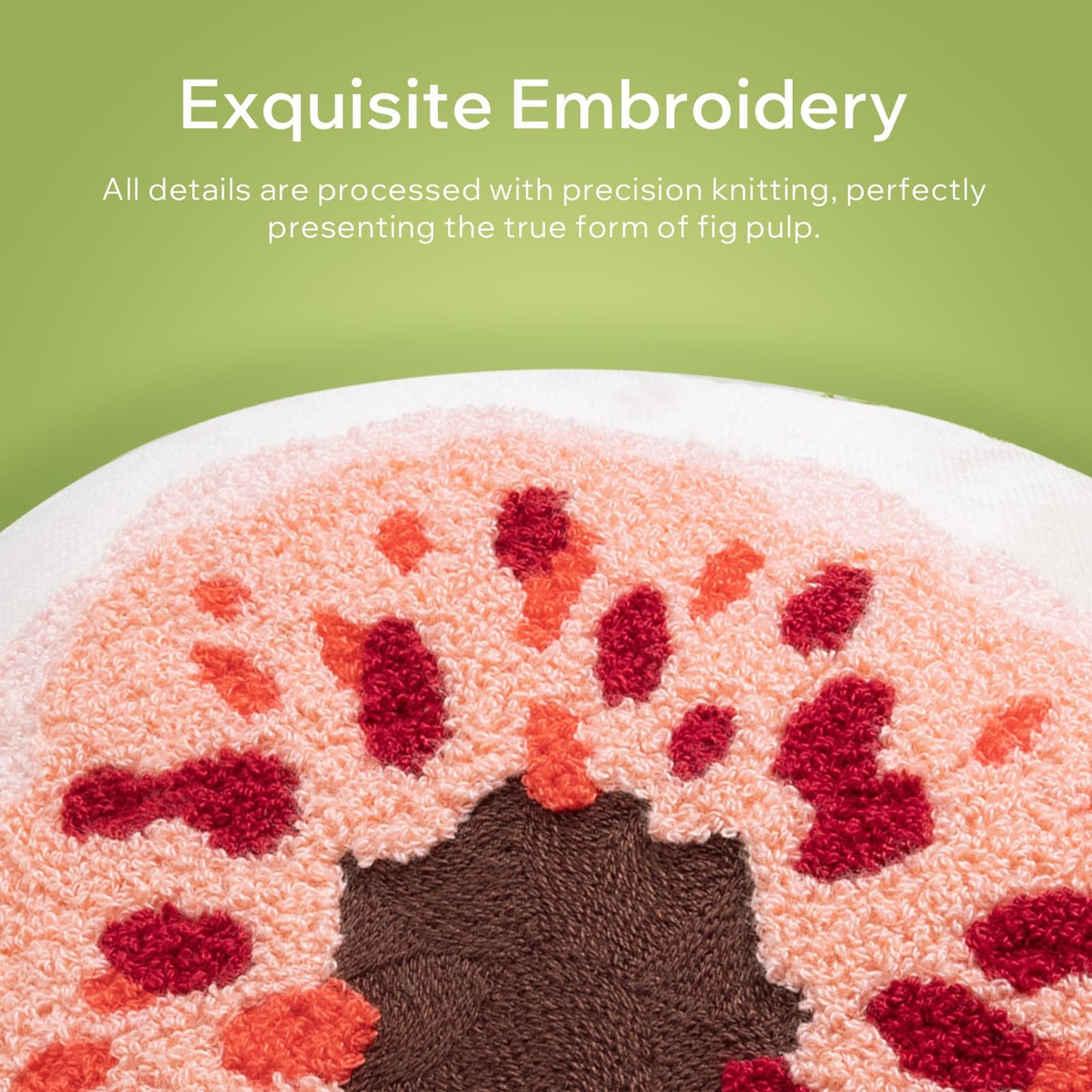 Phantoscope Papaya Shaped Throw Pillow, Fruit Themed Cushion for Couch, Bed and Chair, Pink, 10 x 15 inches