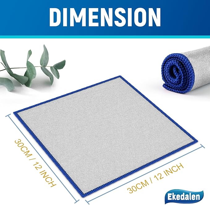 Microfiber Cleaning Cloth Polishing Glass Cleaner Absorbent Kitchen Towel Quick