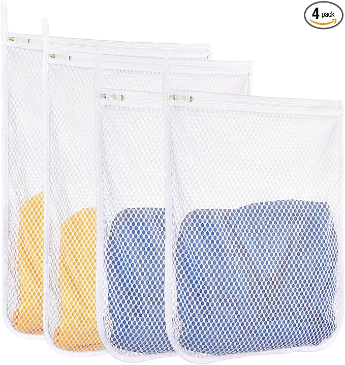 4 pcs Durable Honeycomb Mesh Laundry Bags