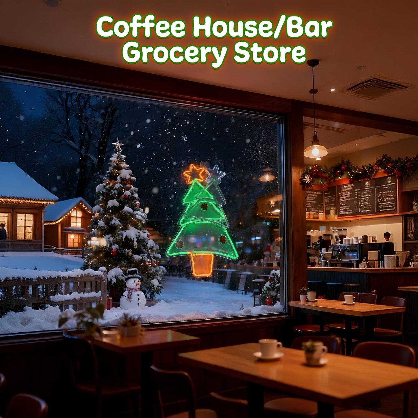 Christmas Tree Neon Sign, Tree LED Neon Light for Home Decor, 8H Timer & Speed Adjust, Festive Xmas Decorations Wall Art, Holiday Party Bedroom Living Room Cafe Bar
