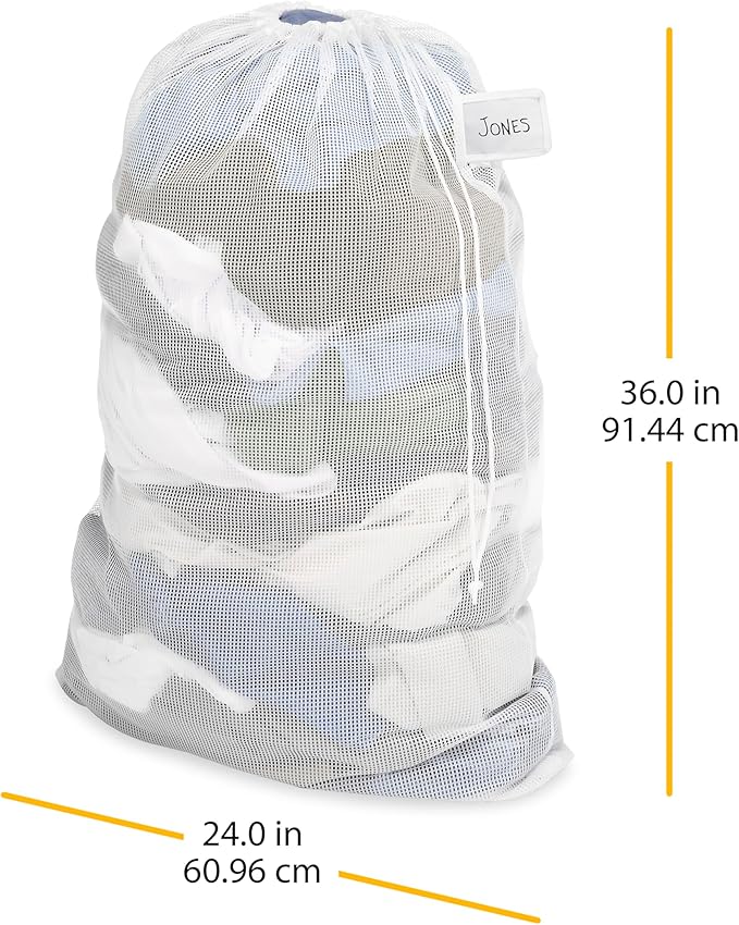 Whitmor Mesh Laundry Bag with ID Tag
