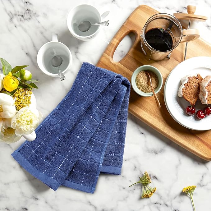 Mordimy 100% Cotton Terry Cloth Kitchen Towels, Super Soft and Absorbent Dish