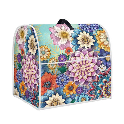 HUISEFOR Kitchen Stand Mixer Covers Boho Mandala Flower Mixer Cover Dust Cover Washable Kitchen Appliance Cover for 4.5-5 Quart Mixers, Keep Your Kitchen Clean