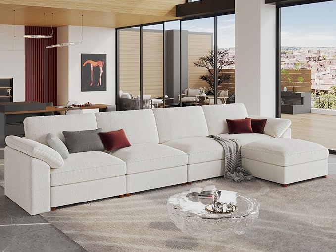 EASE MOOSE Extra Large Modular Sectional Sofa, Modern Oversized L Shape