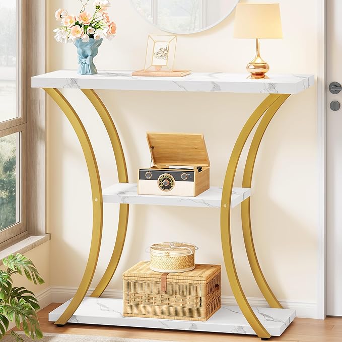 Hoctieon 3 Tier Console Table