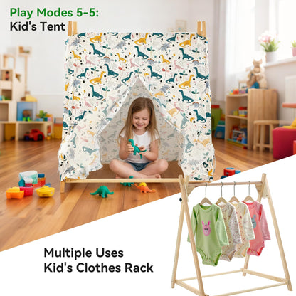 Yrthe Voitom 5-in-1 Baby and Toddler Foldable Swing Set with Stand, Classic Swing, Swing-Seat, Baby Jumper, Hammock, Play Tent