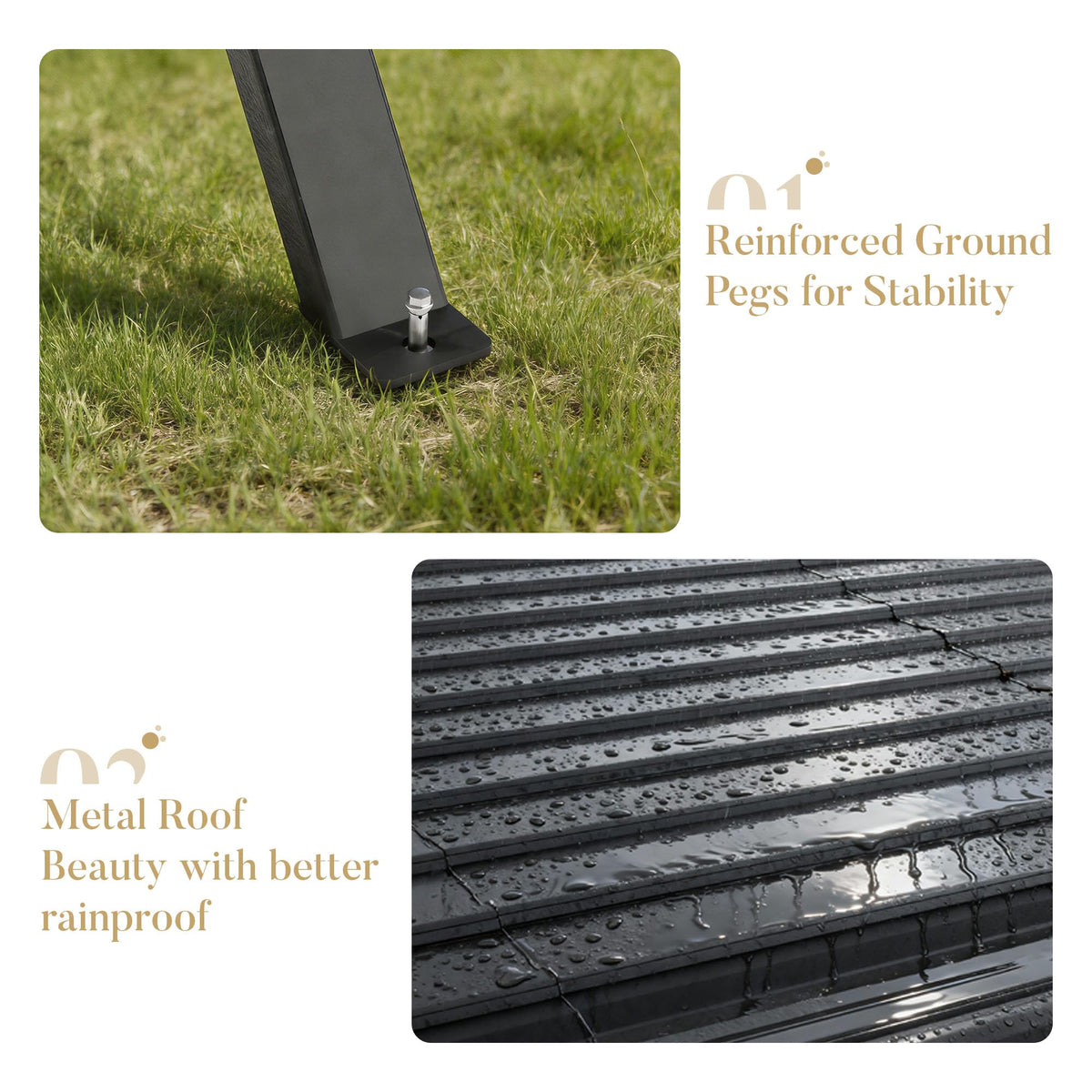 HOMPUS 20x20 FT Heavy Duty Metal Carport Kit, Waterproof Windproof Aluminum Car Ports with Steel Shelter Frame Cover for 2 Car or Boats, Easy Assembly Tractor/Car Storage
