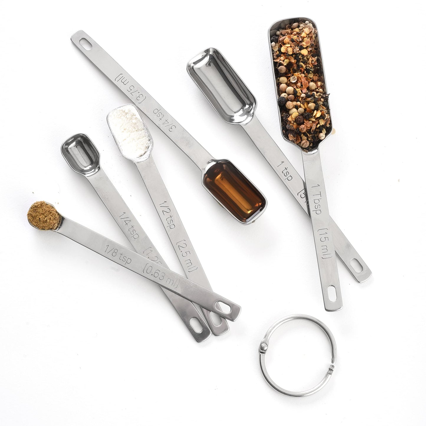 Norpro 3060 Stainless Steel Measuring Spoons, Set of 6