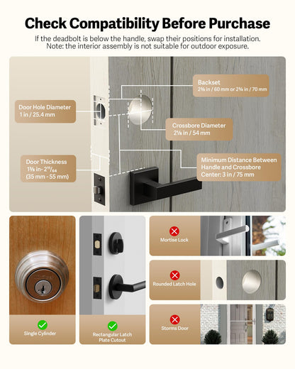 Lockin Veno Plus Smart Lock with 2K 180° Security Camera & Video Doorbell, AI Local Storage, Palm Vein/Fingerprint Keyless Entry Door Lock, Smart Locks for Front Door Bulit in Wi-Fi, App Control