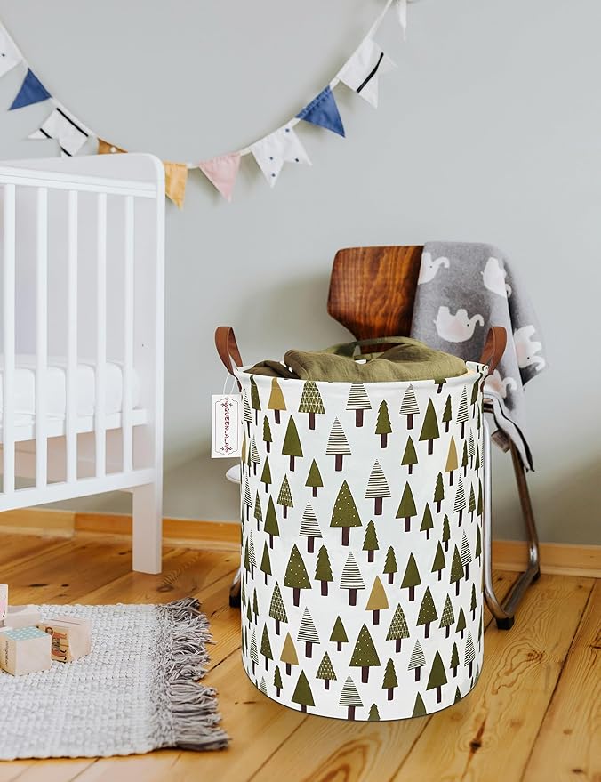 QUEENLALA Large Storage Basket, Laundry Hamper/Bathroom/Home Decor/Collapsible