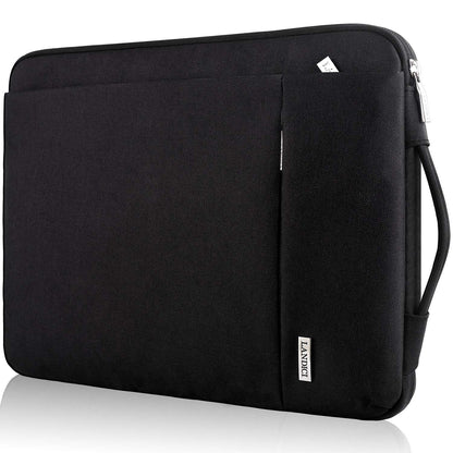 LANDICI 360°Protective Laptop Sleeve Case 13 13.3 14 Inch, Waterproof Computer Bag Cover with Handle for 2020-2024 MacBook Air 13 M2/M3, MacBook Pro 13/14, Chromebook 14, Black