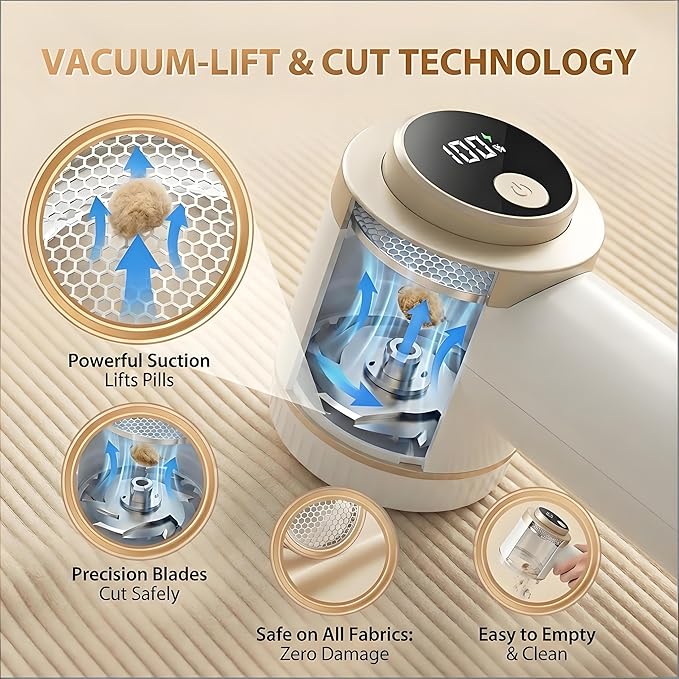 Rechargeable Fabric Shaver for Clothing