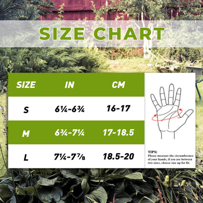HANDLANDY Gardening Gloves for Women, Utility Goatskin Leather Safety Work Gloves Breathable Ladies Leather Garden Yard Gloves, Best Gift for Gardeners, Large