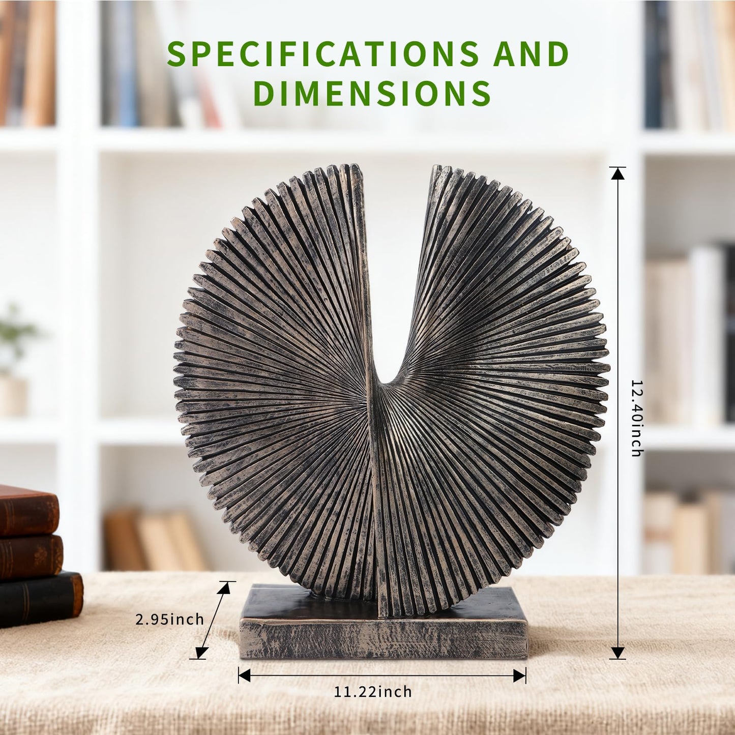 Modern Abstract Round Decorative Sculpture , Dining Living Room Desk Decor,Geometric Home Decor Statues,Shelf Top Decor Aesthetics,making it perfect for placing coffee tables or office shelves
