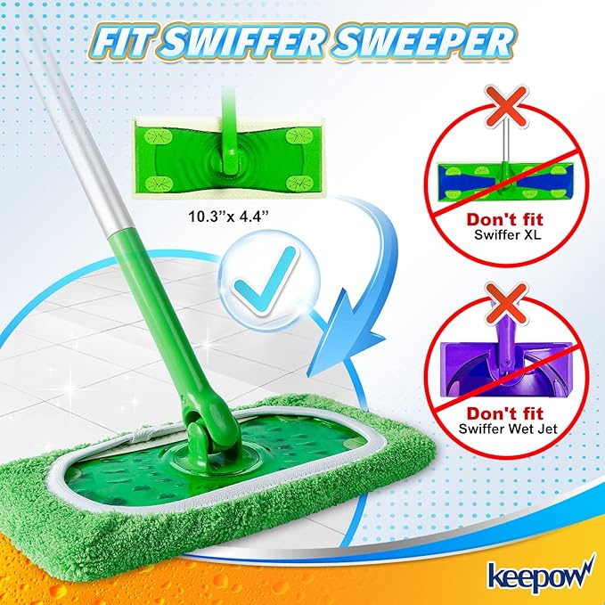 KEEPOW Reusable Wet Pads Refills Compatible