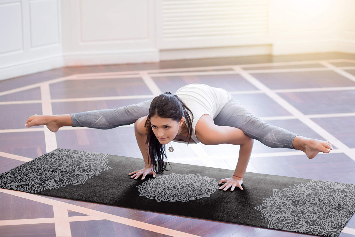 Reetual, The Yoga Mat That Adores Sweat | Premium Hot Yoga Mat Non Slip Towel Combo - with Carrying Strap | Eco Friendly | Designed for Bikram, Hot Yoga, Ashtanga, Vinyasa, Power