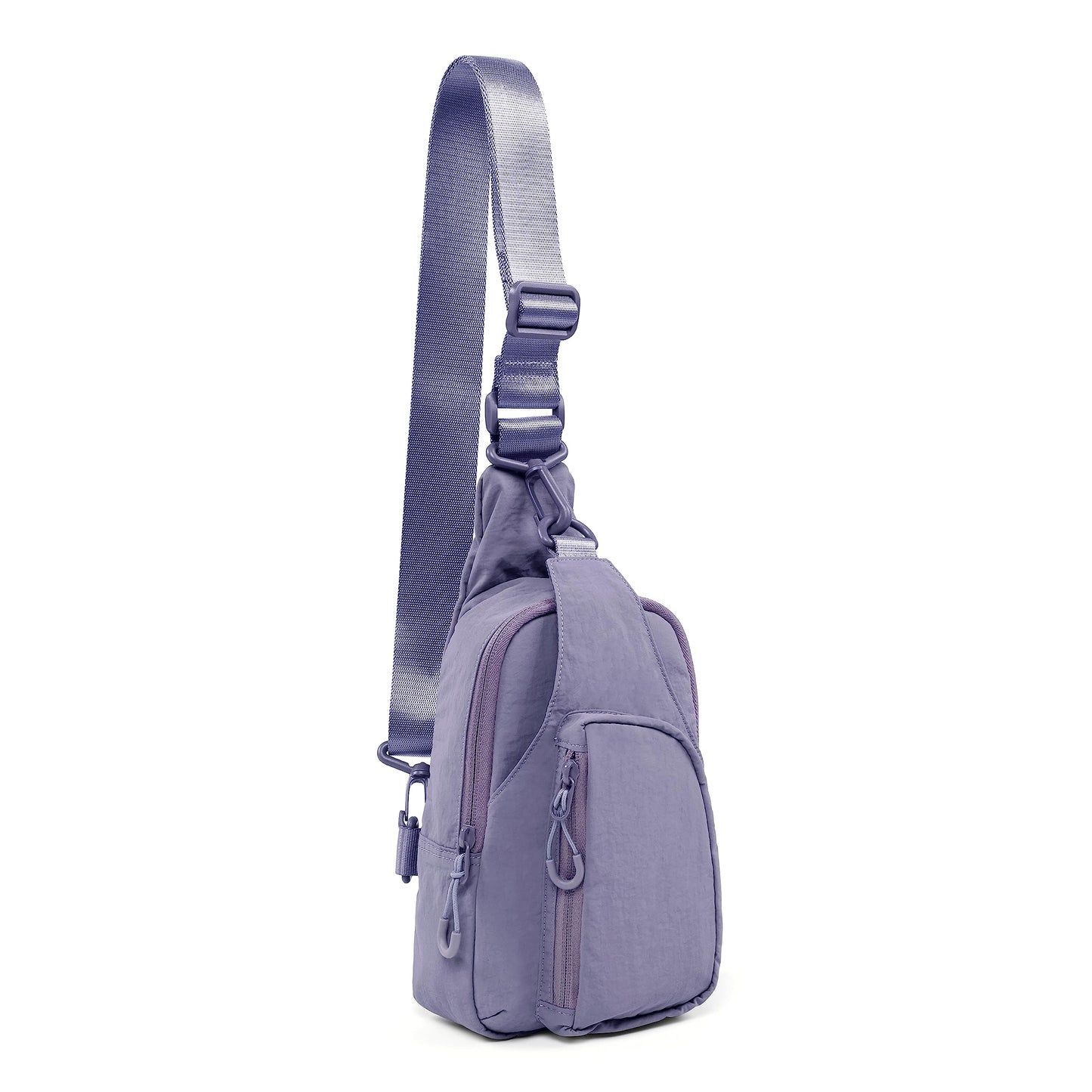 ODODOS Daily Sling Bag with Adjustable Straps Crossbody Chest Bag Lightweight Small Backpack for Casual Outdoor Traveling Hiking, Ultra Violet