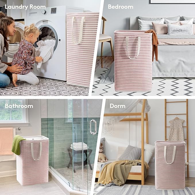 Lifewit 2 Pack Laundry Hamper Large Collapsible Laundry Baskets, Freestanding