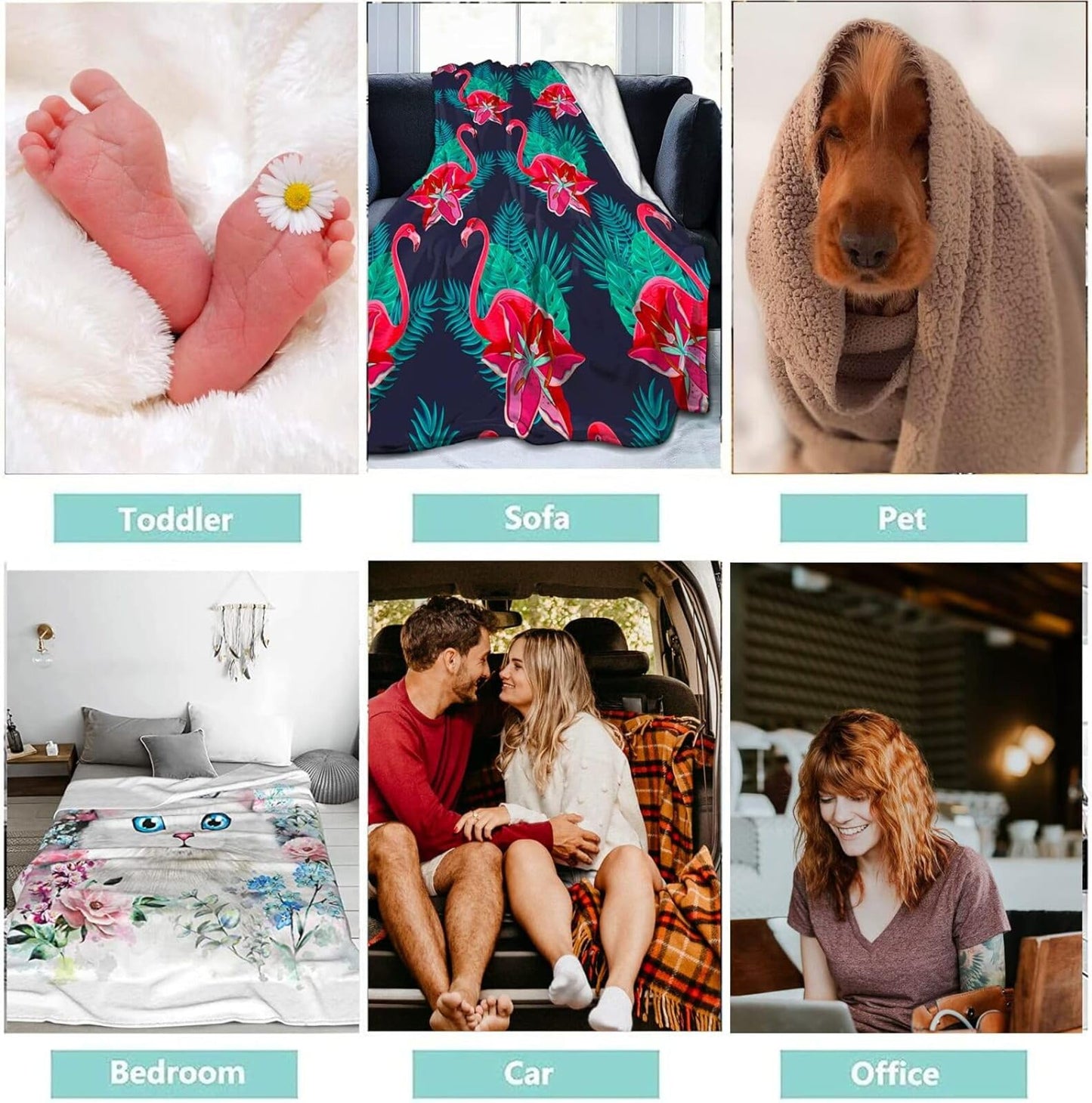 Gbuzozie Winter Snowflakes Blue Fleece Blanket Lightweight Ultra-Soft Christmas Throw Blanket for Sofa Couch Bed Camping Travel - Super Soft Cozy Microfiber Blanket 60"X50"