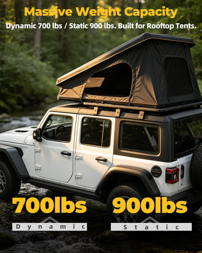 Trumgeta Roof Rack Platform Fit for Jeep Wrangler JL 2018-2026, 56" x 82" All Aluminum Rooftop Cargo Rack with T-Slot System, 1000 lbs Static Load, Overland Rack for Rooftop Tent Camping Gear