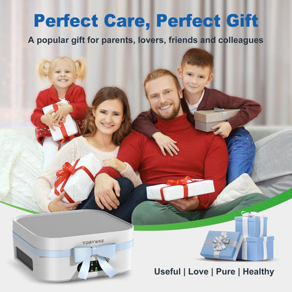 TDBYWAE Air Purifiers for Home Bedroom Up to 600 ft², True HEPA Air Purifier for Pets Dust Dander Pollen Odor Smoke, Portable Car Air Purifier for Travel(White)