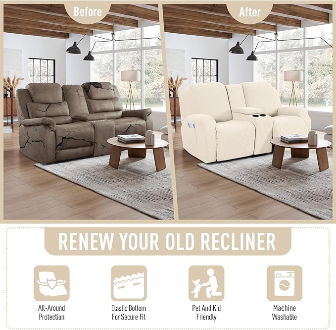 TAOCOCO Loveseat Recliner Cover