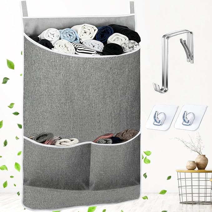 XL Hanging Laundry Hamper Bag, Door Hanging Hamper