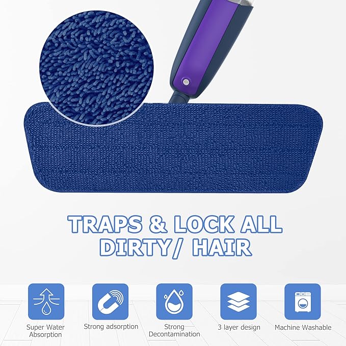 Spray Mops for Hardwood Floors Cleaning: MEXERRIS Wet Mop