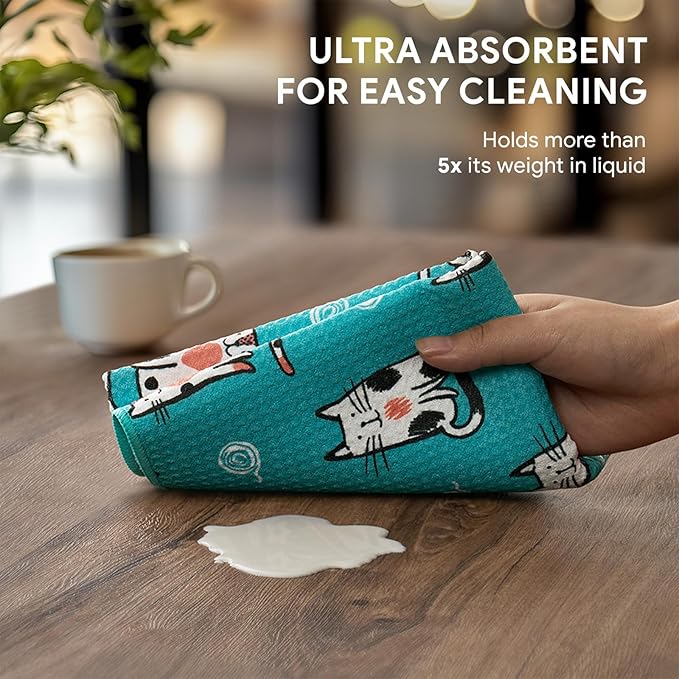 RECYCO Waffle Kitchen Towel Set of 2