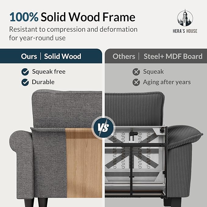 HERA'S HOUSE 3 Pieces Modular Sectional Sofa Sets, Oversized Couch Set