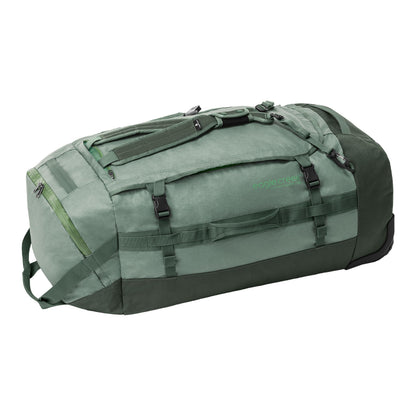 Eagle Creek Cargo Hauler Wheeled Duffel - Durable Duffel Bag for Travel - Easy Access Compartment - Deployable Backpack Straps - Lockable Zipper Opening - Duck Green - 130L