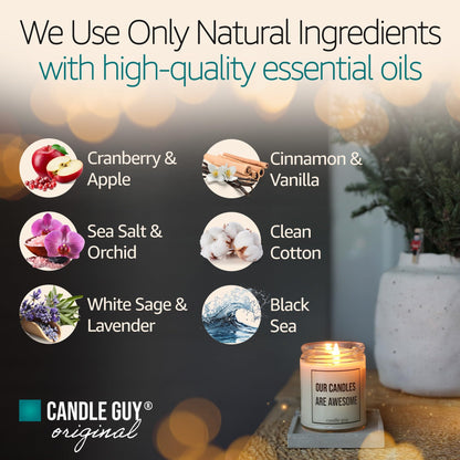 candle guy Scented Candle | Merry Christmas. You Filthy Animal. | Hand Poured 100% Soy Wax | 70 Hours Burn Time