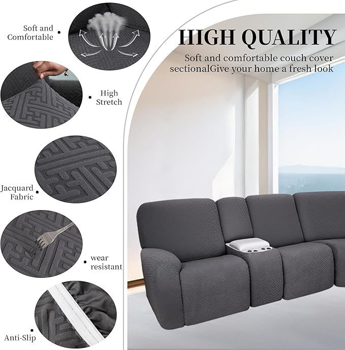100% Waterproof Sectional Recliner Couch Covers